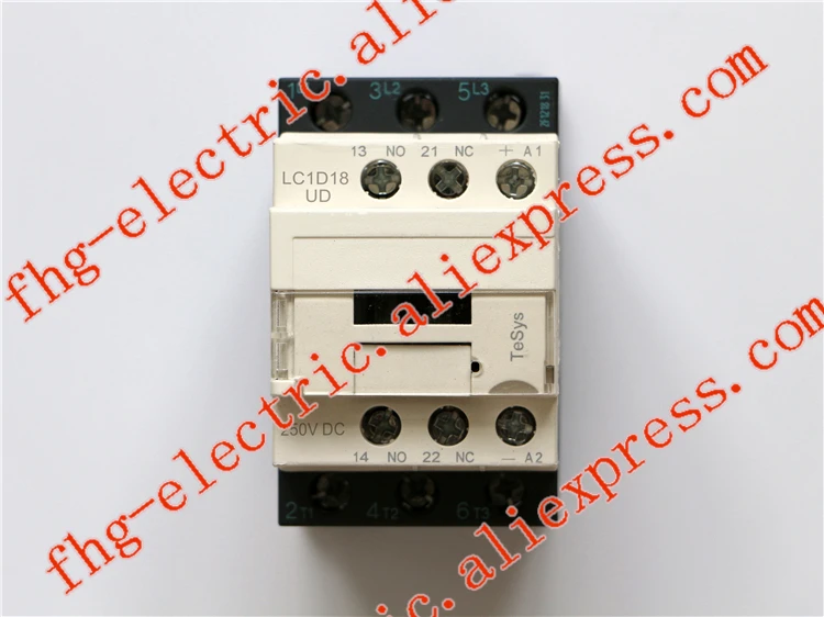 

TeSys D Contactor 3P 18A LC1D18 LC1D18UD LC1-D18UD 250V DC 250VDC