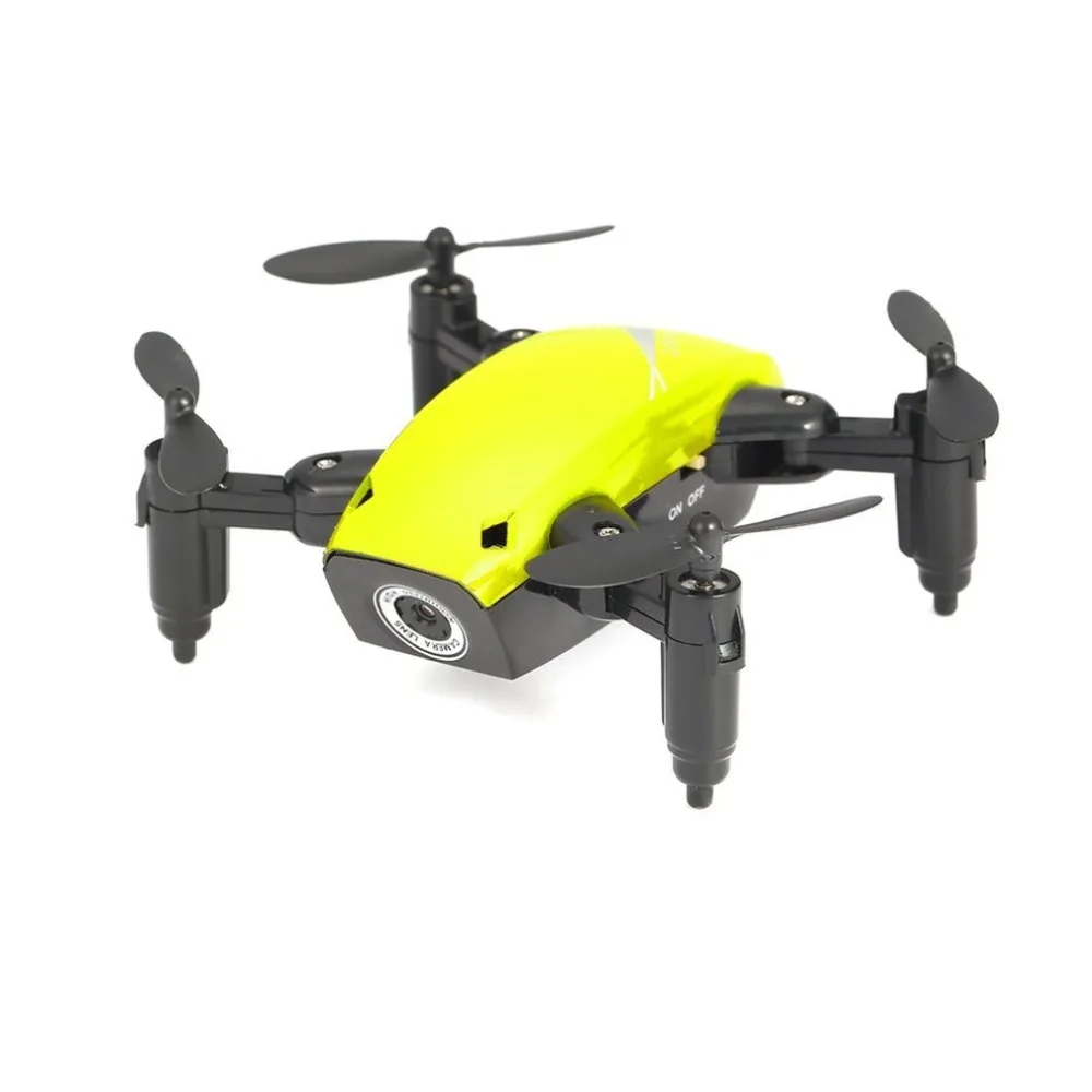 S9W складной RC Мини Дрон Карманный Дрон микро Дрон вертолет с wifi FPV 0.3MP камера 360 градусов