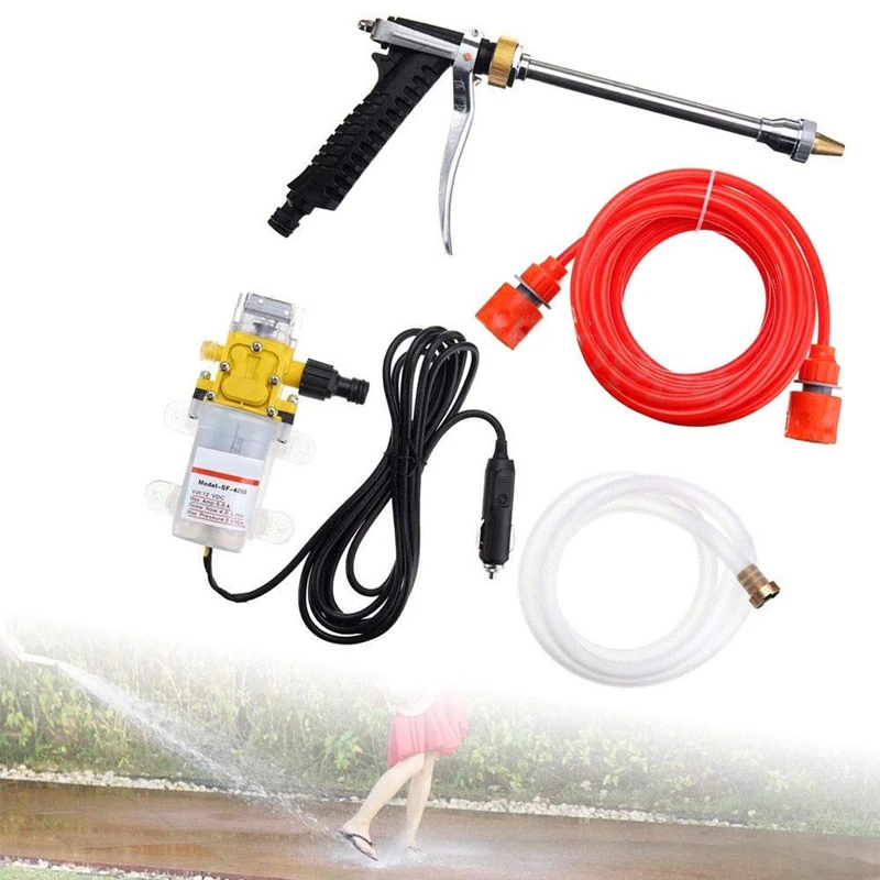 Kopen Auto Washer Kit, 12 Volt Draagbare Hoge Druk Waterpomp, auto Wassen Apparaat Fit Voor Auto Rv Marine, Huisdieren Douchen, Venster Cleani