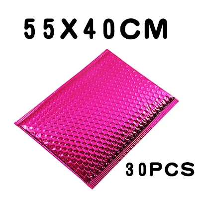 55x40cm 30pcs Пузырьковая алюминиевая фольга цвет Антистатическая почтовая отправка Золото Серебро Роза красный мешок Упаковка Водонепроницаемый Анти-осень электронная книга продукта - Цвет: 55x40cm 30pcs