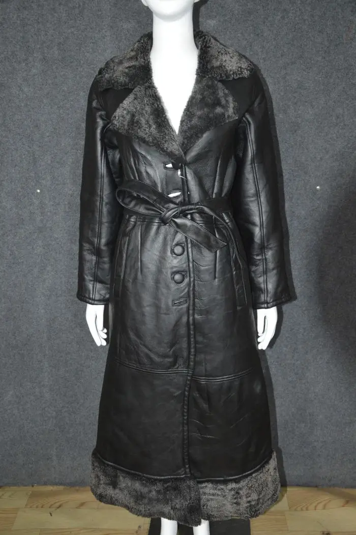 Buy Clearance women genuine sheepskin real leather fur