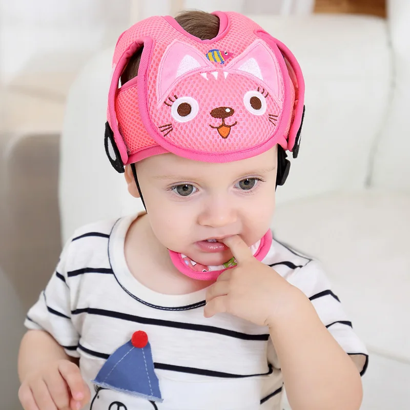 Baby Animal Protective Helmet for Kids Safety Helmet Babies Walking Running Headwear Head Protection Soft Baby Safety - Цвет: 2