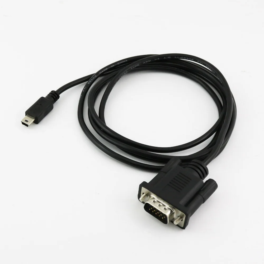 1x1,5 м/5ft для портативный плеер EVD/DVD USB Mini 5pin мужчина к VGA 15pin штекер соединительный кабель с разъемами «штырь-штырь»