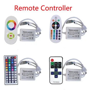 

4pcs AC110V 220V 600W high voltage LED RF IR controller Touch remote wireless RGB controller,5050/3528 LED Strip tape Controller
