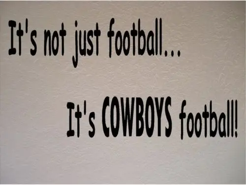 Dallas Cowboys Football Nfl Vinyl Wall Art Room Removable Decal Dallas Cowboys Football Nfl Vinyl Wall Art Room Removable Decal Sticker Size 56 33cm
