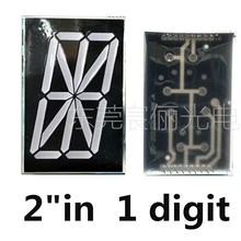 2 дюйма красный в корпусе с двурядным расположением выходов и 16 1 бит светодиодный Дисплей газоразрядный индикатор " 2in DIP цифровая трубка Пластик металлический общий анод