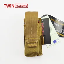 Военная Тактическая двойная 9 мм Пистолетная обойма сумка Glock 17 страйкбол Пейнтбол Охота Ammo Camo Molle сумка TW-M005