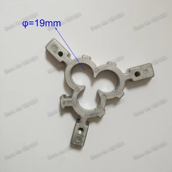 

Metal frame support for three nozzles