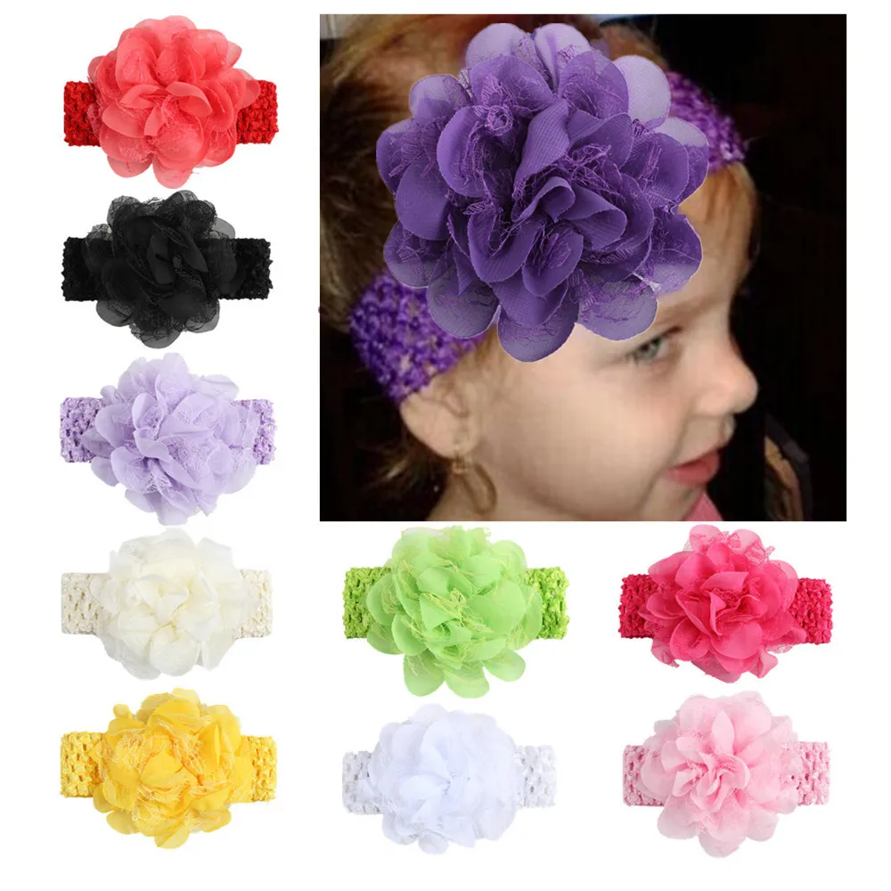 Lace Flower Baby Hair Accessories Headbands for Girls Newborn Headband