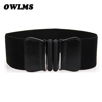 

Free shipping new popular Fashion cutout gold buckle elastic waist belt beauty Punk cummerbunds wide cummerbund for women gifts