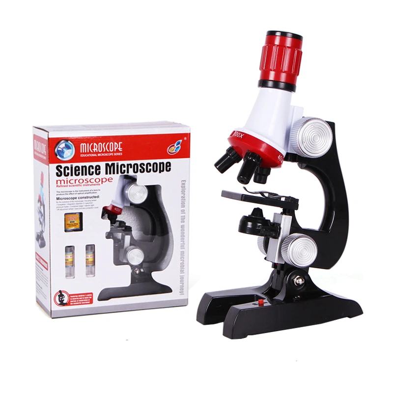 

Kids Toys Biology Microscope Toy Children Science Education Set Primary School Laboratory Equipment Educational Toys for Child