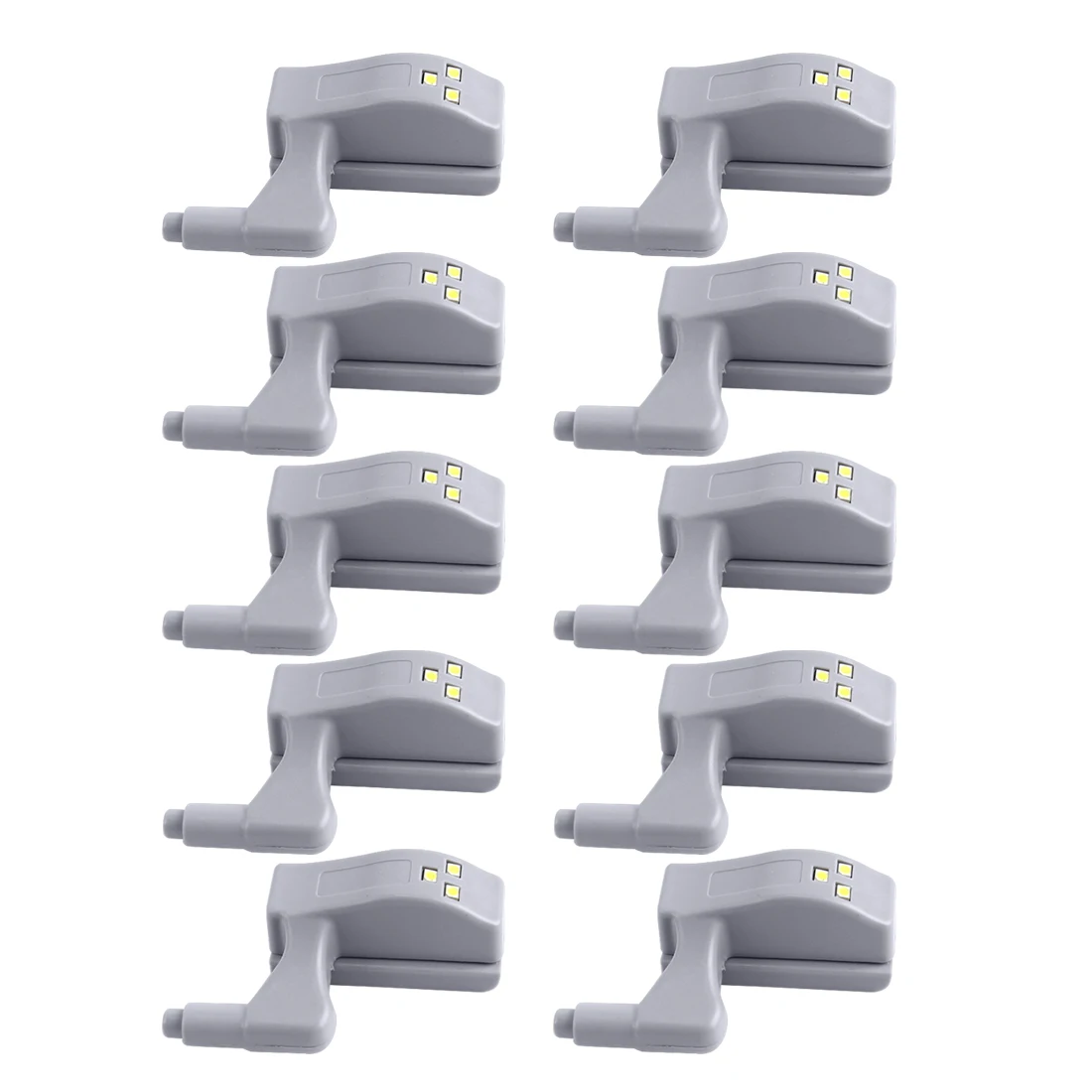 

10pcs/5pcs Universal Hinge LED Sensor Light Kitchen Bedroom Living Room Cabinet Cupboard Closet Wardrobe 0.25W Warm Light