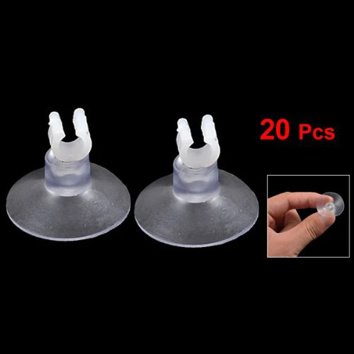 

20pcs Aquarium Clear Suction Cup Airline Tube Holders Clips Clamps