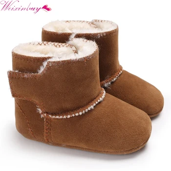 

Newborn Baby Boys Girls Boots Snow Boot Infant Toddler Shoes Winter keep Warm Booties Booty Crib Babe Soft Sole