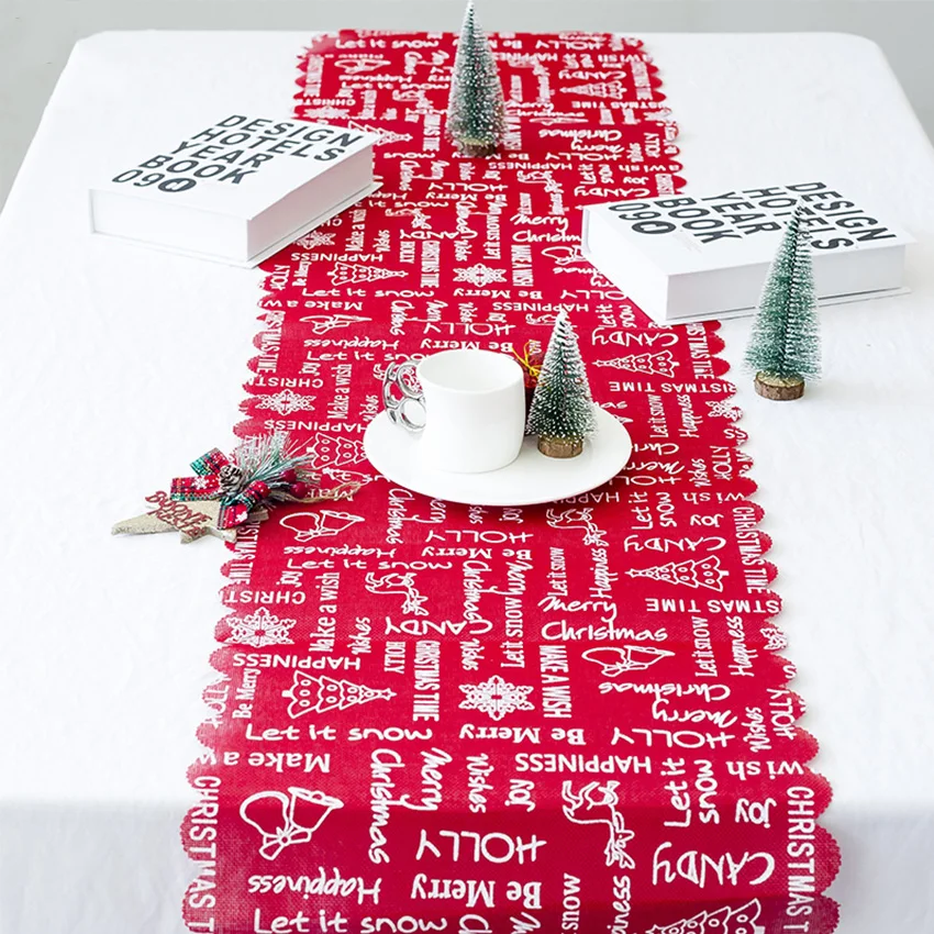 

175cm Christmas Tablecloths snowflake deer letters trees Christmas decoration for home new year gifts Xmas decoration Navidad