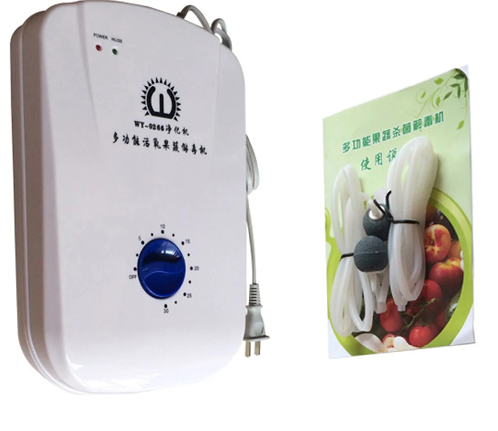 Portable Ozone Generator Wheel Timer Air Purifiers Ozonator Oil Vegetable Meat Fresh Purify Water |