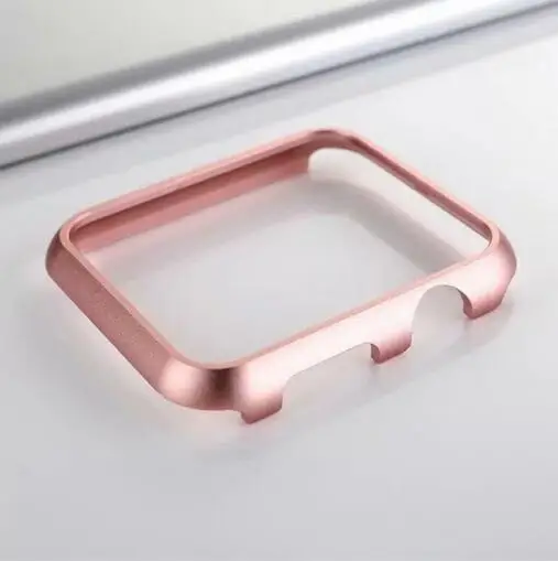 Блестящий жесткий защитный чехол-бампер для Apple Watch case Series 5 4 3 2 1 38 мм 42 мм 40 мм 44 мм