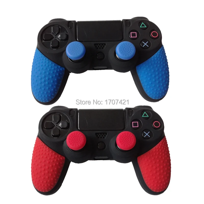 

High Quality Silicone Gel Rubber Soft Skin Grip Cover Case For Playstation 4 PS4 Pro PS4 Slim Gamepad Joystick Protective