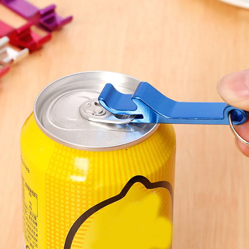 Aluminum Keychain Beer Bottle Opener And Portable Jar Opener 9 Colors Opening Wine Beer Tools