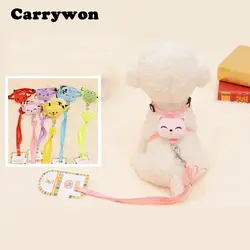 Carrywon открытый милый мультфильм собака жгут поводки стереоскопический животных набор воротников поводки для щенков для маленьких собак и