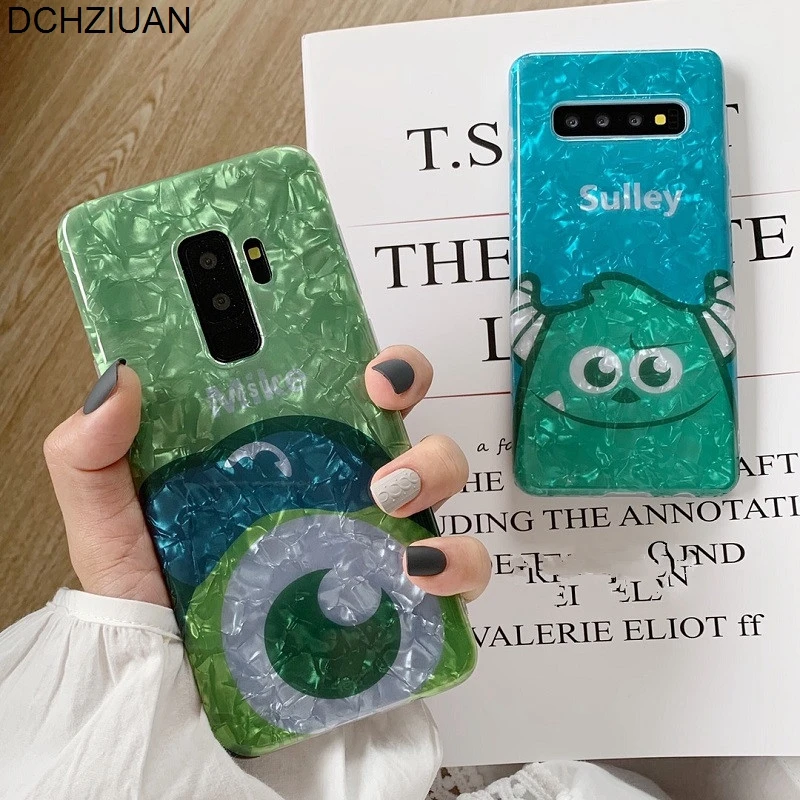 

DCHZIUAN Conch Shell Sulley Mike Phone Case For Samsung Galaxy S10 Plus S8 S9 Plus Note 8 Note 9 Case Cute Cartoon Silicon Cover