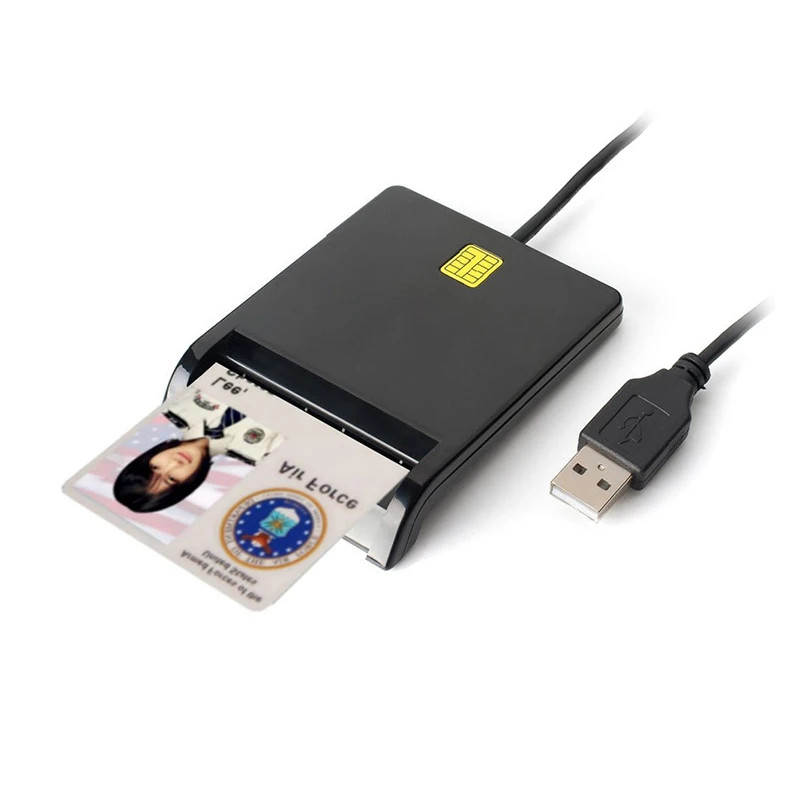 

USB 2.0 Smart Card Reader CAC ID ATM IC Bank card sim card cloner connector adapter Smart Card Reader for Windows PC Computer