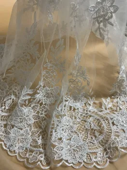 

unique french net fabric JIANXI.C-61222 embroidered lace fabric 5yards for wedding decoration dress