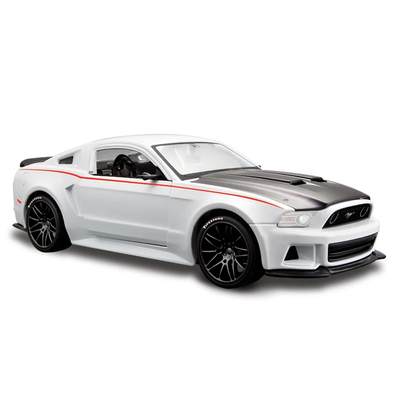 Модель 1:24 Ford Mustang GT из сплава, модель спортивного автомобиля, литая под давлением, гоночный автомобиль maist, детская игрушка, коллекция, украшение - Цвет: Ford mustang