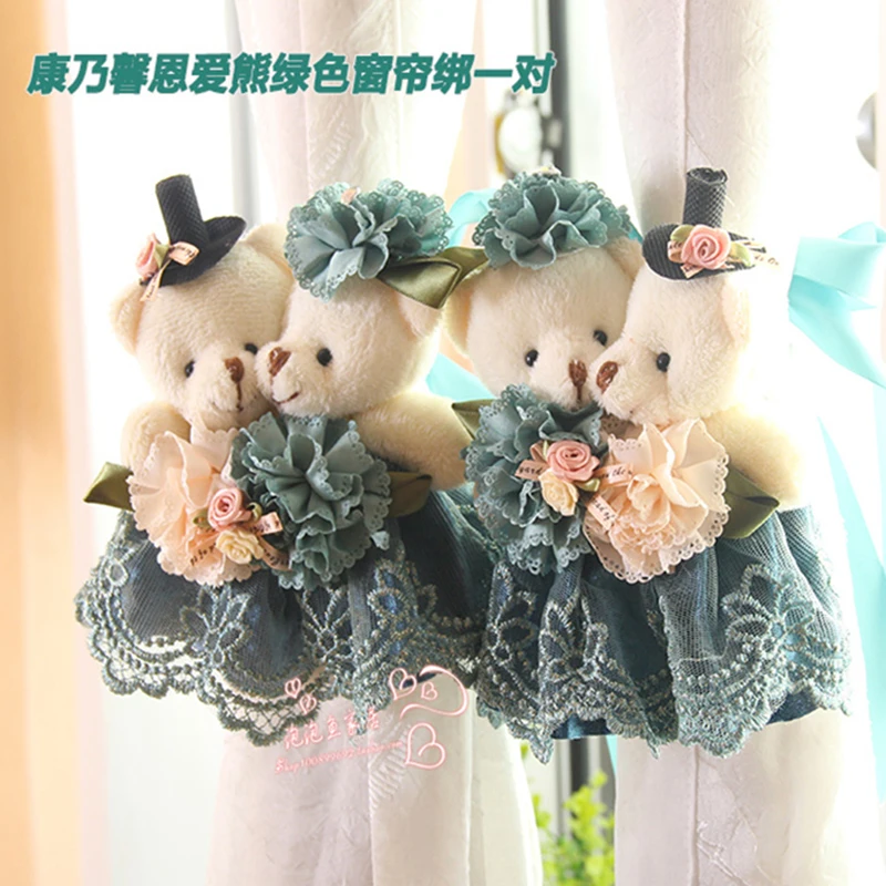 1 пара милый детский мультяшный медведь держатель Пряжка для детской комнаты