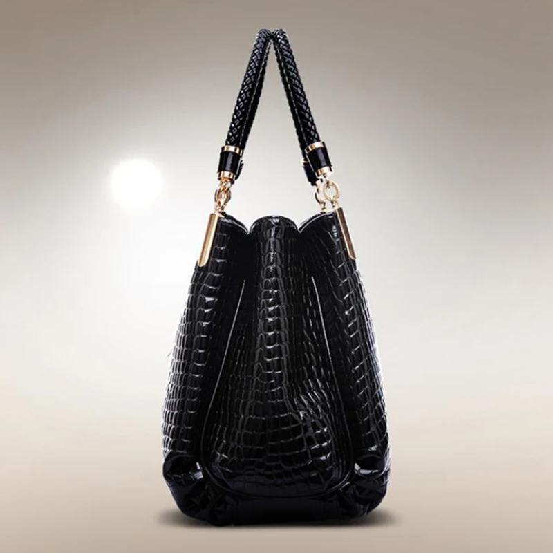 Yogodlns, женская сумка, роскошная, высокое качество, Классическая, крокодиловый узор, сумка, брендовая, дизайнерская, большая, вместительная, на плечо, сумка-мессенджер