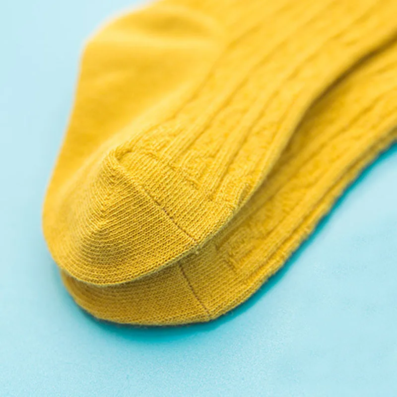 Детские носки однотонные Цвет детские носки для девочки, мальчика Детские Гольфы для маленьких детей осень-зима теплые детские носки гетры