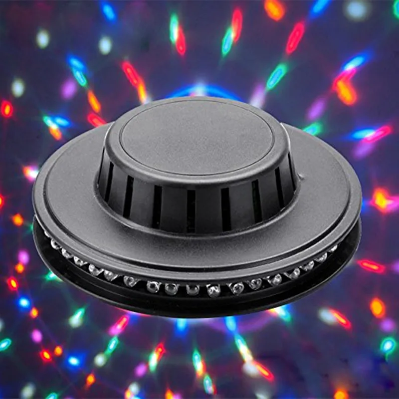 48 LEDs RGB Led Party Light Auto Rotating UFO Sun Shape Stage Lamp for Stage Party Disco DJ Bar