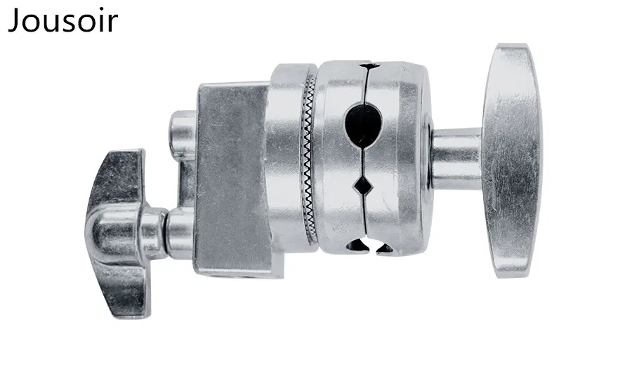  Stainless Steel Metal Grip Head for Light Stands and Boom Arm Extension Pole Cross Bar For Heavy Du