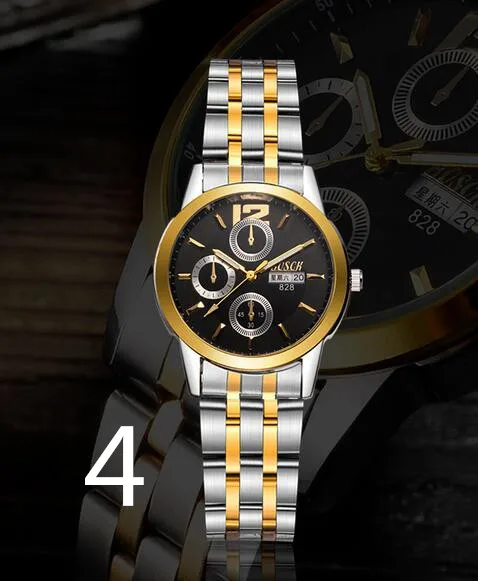 

2019 explosion models full six-pin steel belt watch men watch business men and women away