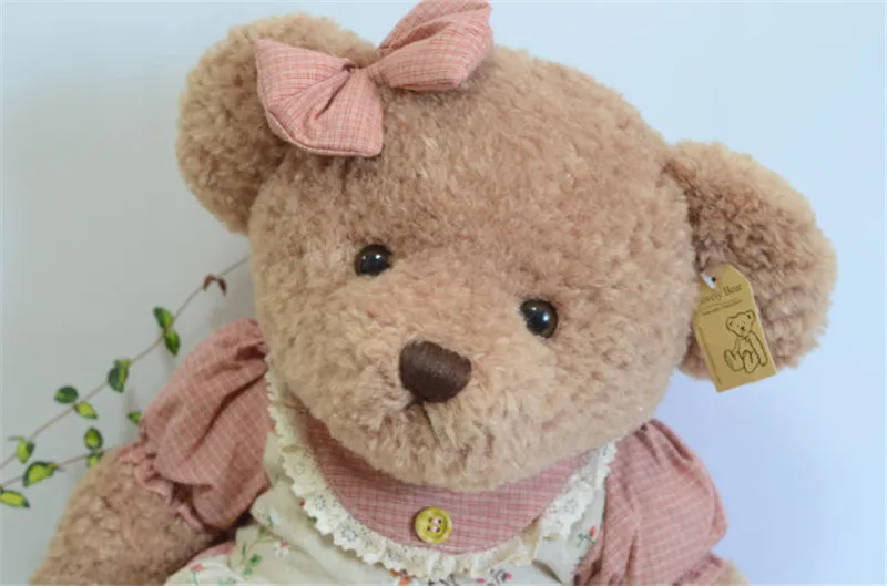 High Quality Teddy Bear Push Toys Boy Girl Bear in Skirt clothes Stuffed Dolls Kids Girlfriend Valentine's Day Gift 4565cm (8)