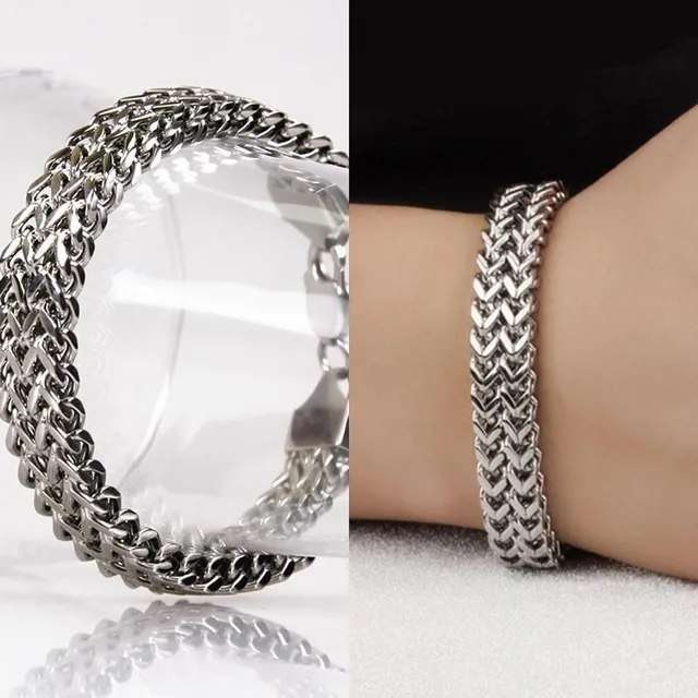Luxury Brand Stainless Steel Bracelet Men Women Jewelry Gift Trendy Luxury Brand Stainless Steel Bracelet Men Women Jewelry Gift Trendy Chunky Silver Chain Vintage Link