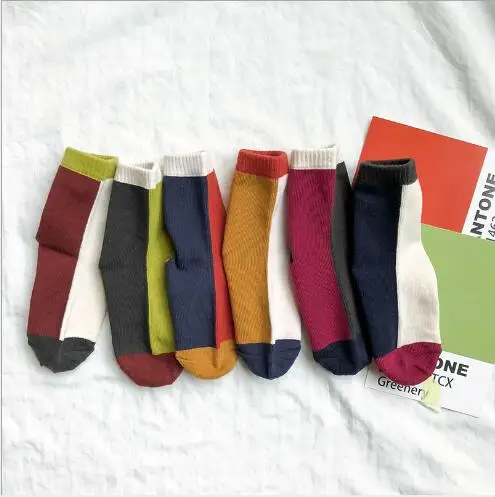 

Children's socks wholesale summer new color matching asymmetric cotton boys socks