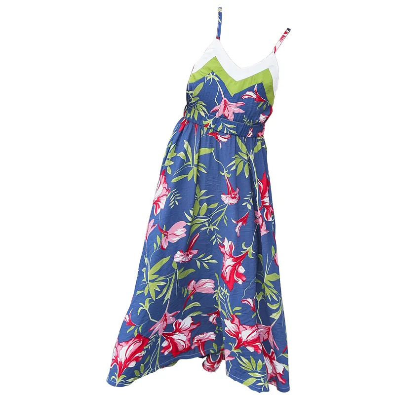 Beach Sun Dresses for Mother Daughter Backless Little Girls Dresses Family Matching Dress Mom and Girl Holiday Beach dress