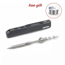 TS100 мини Электрический паяльник наконечник портативный интеллектуальный Осциллограф USB нагревательная станция Электрический припой для паяльника инструмент