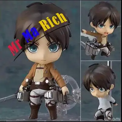 

Anime Attack On Titan Figure Nendoroid Cute Eren Jaeger Ackerman Pvc Action Figure Collection Model Toy Brinquedos Free Shipping