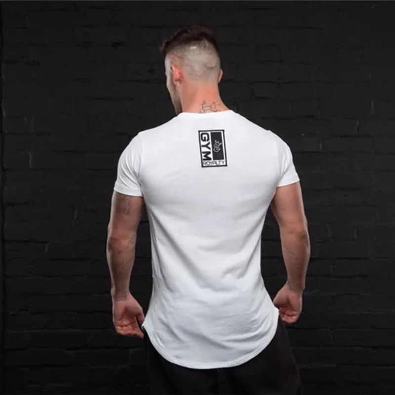 Мужская футболка с коротким рукавом Zfit muscle fitness хлопковая облегающая для бега