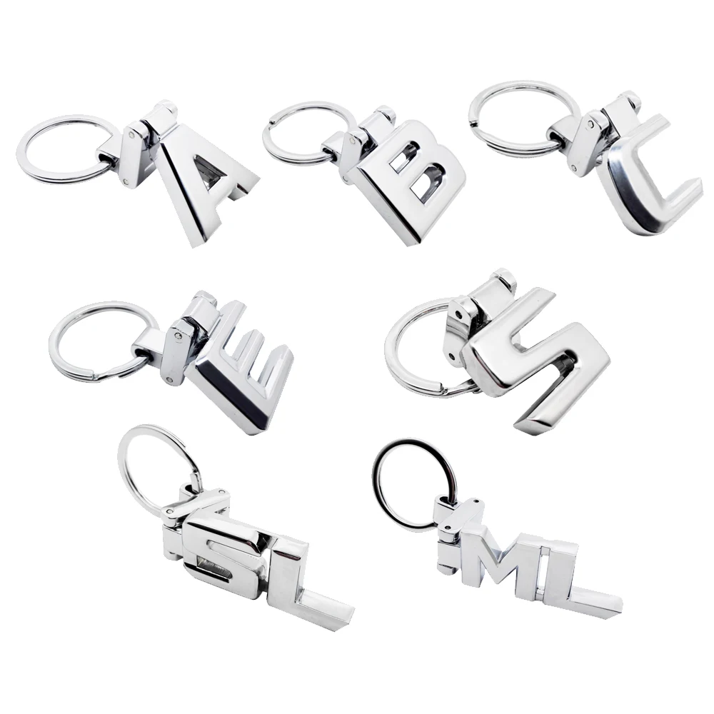 

Metal KeyRing Car Accessories Key Chain for Mercedes AMG W210 W203 W204 W205 W211 W212 A B C E ML SL Logo KeyChain