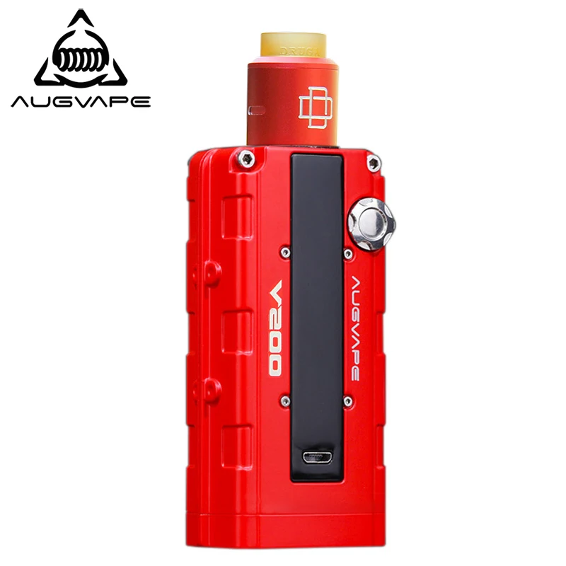 Augvape V200 200W electronic cigarette vaporizer with 22mm Druga RDA atomizer red mod kit electronic cigarette vaporizer Augvape V200 200W electronic cigarette vaporizer with 22mm Druga RDA atomizer red mod kit electronic cigarette vaporizer