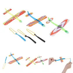 2019 Горячая 1 шт. самолет игрушка эластичная резиновая лента DIY самолет из пеноматериала модельный комплект самолет обучающая игрушка для