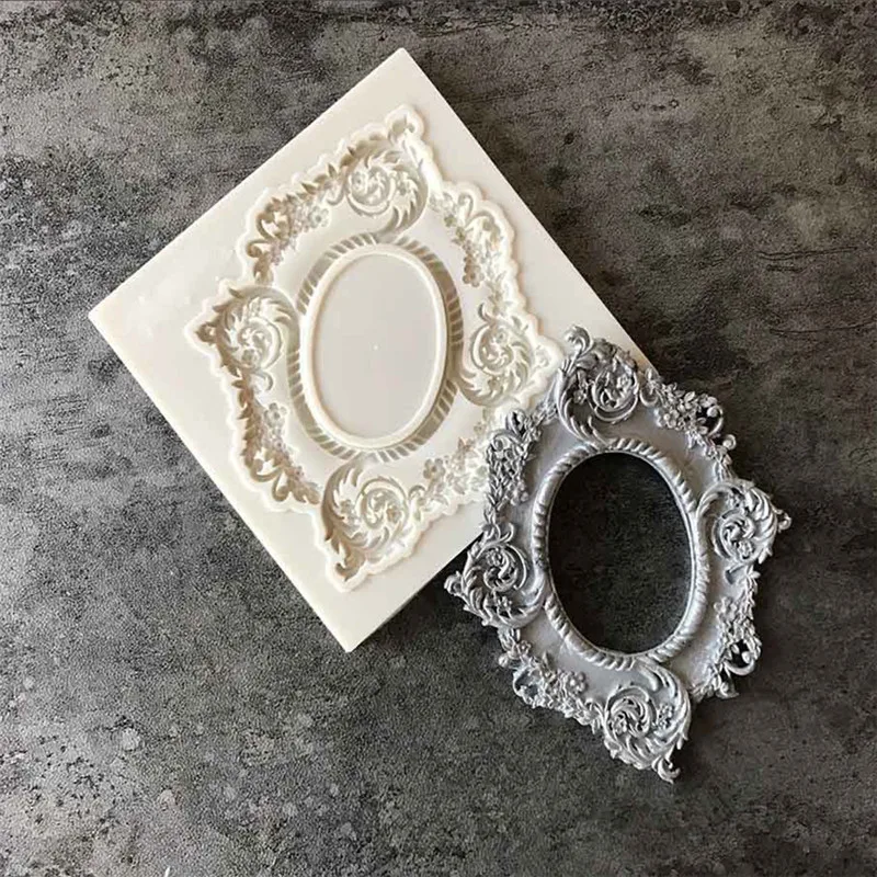 

Frame Emboss Decorating Fondant Cake Silicone Mold Candy Biscuits Molds Chocolate Cake Mould Cartoon Kitchen Baking Tools B074
