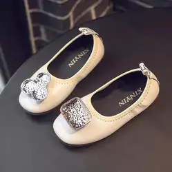 Новая детская обувь для девочек; весенне-осенняя модная обувь принцессы на плоской подошве с героями мультфильмов для девочек; обувь из