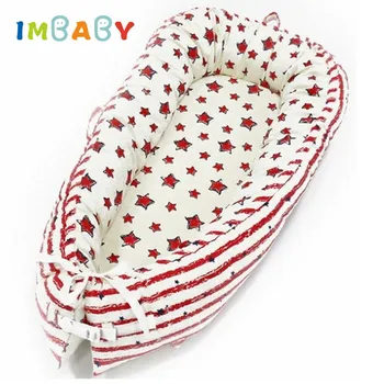 

IMBABY Newborn Baby Portable Removable And Washable Crib Travel Bed Nest Bed Crib Cotton new Crib Travel Bed For Children Infant