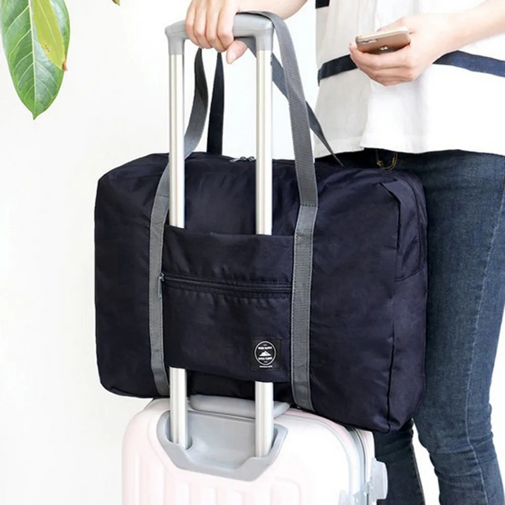 Большая вместительная модная дорожная сумка для мужчин и женщин, спортивная сумка из полиэстера, одноцветная дорожная сумка для переноски багажа, сумки для сна