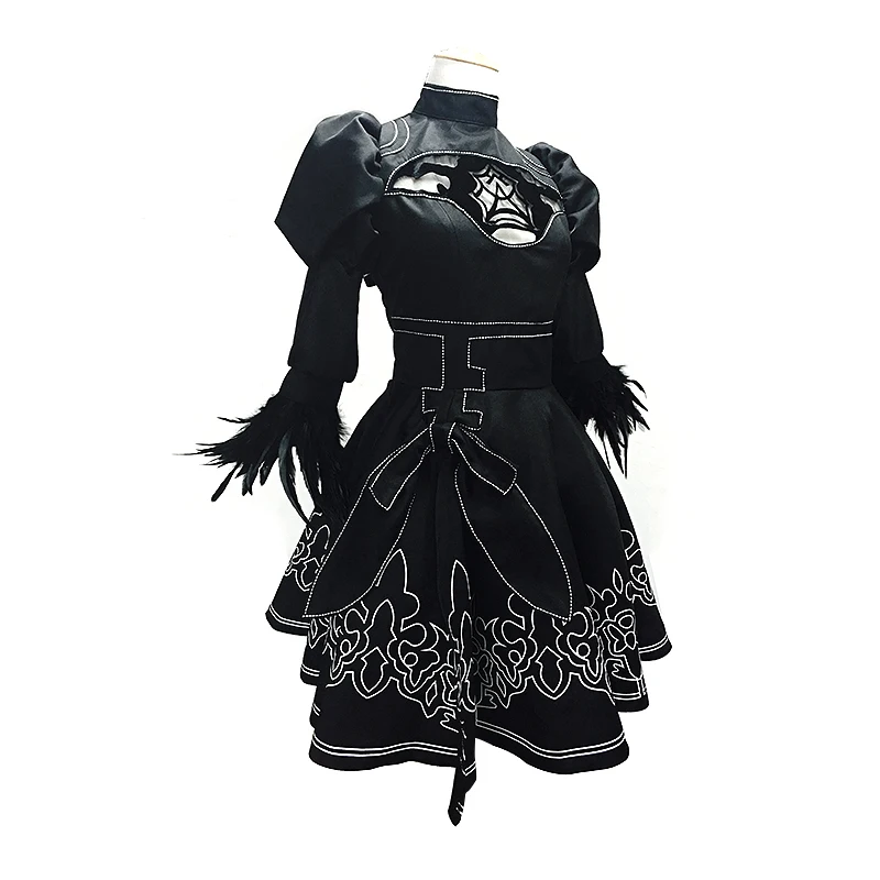 Nier Automata Cosplay Yorha 2B Карнавальный Костюм Аниме женская одежда на Хэллоуин костюмы