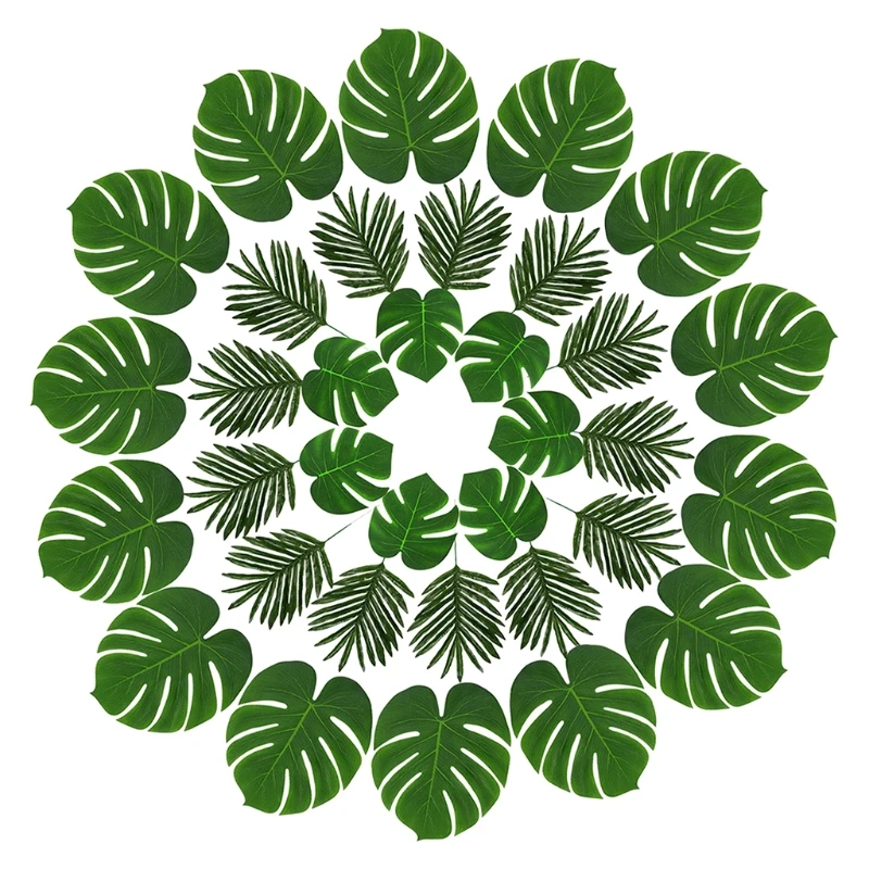 

Artificial Tropical Plant Flowers Parties Ornaments Decorations Imitation Leaves